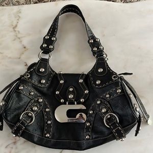 Guess black beaded purse